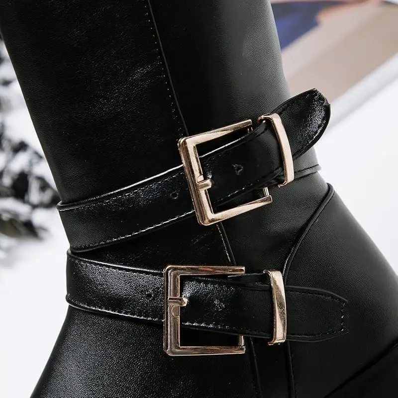 Elegant Knee High Boots for Women – Stylish & Comfortable in Black or Brown - Image 8