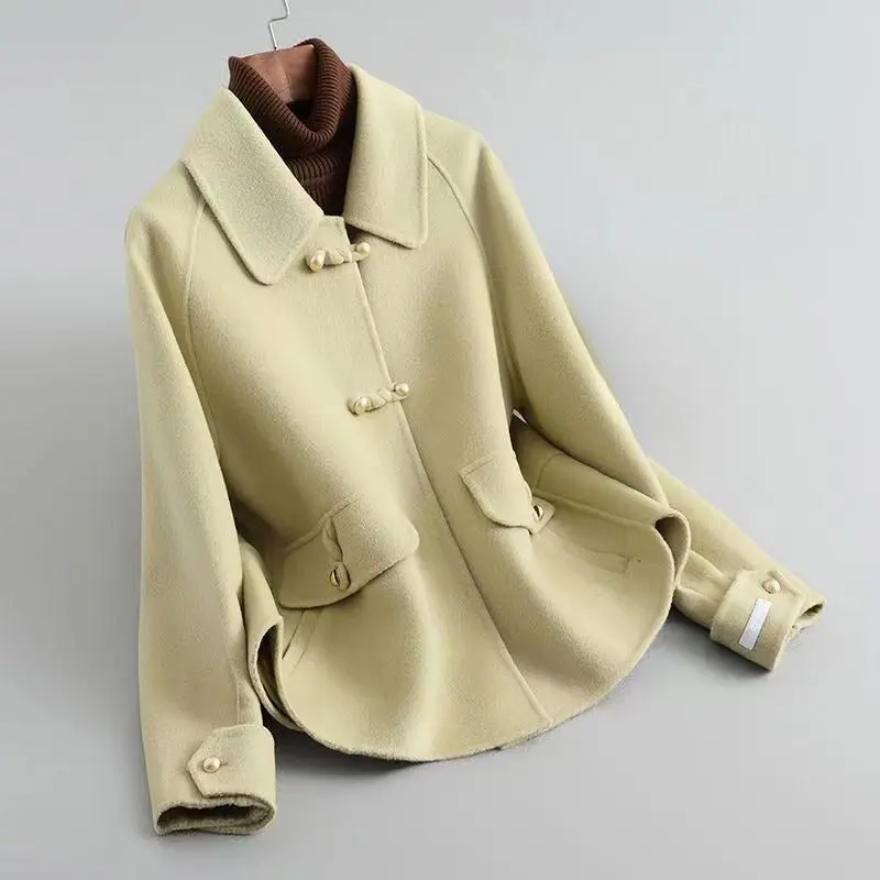 Elegant Pearl Button Coat for Women – Chic & Timeless Style - Image 2