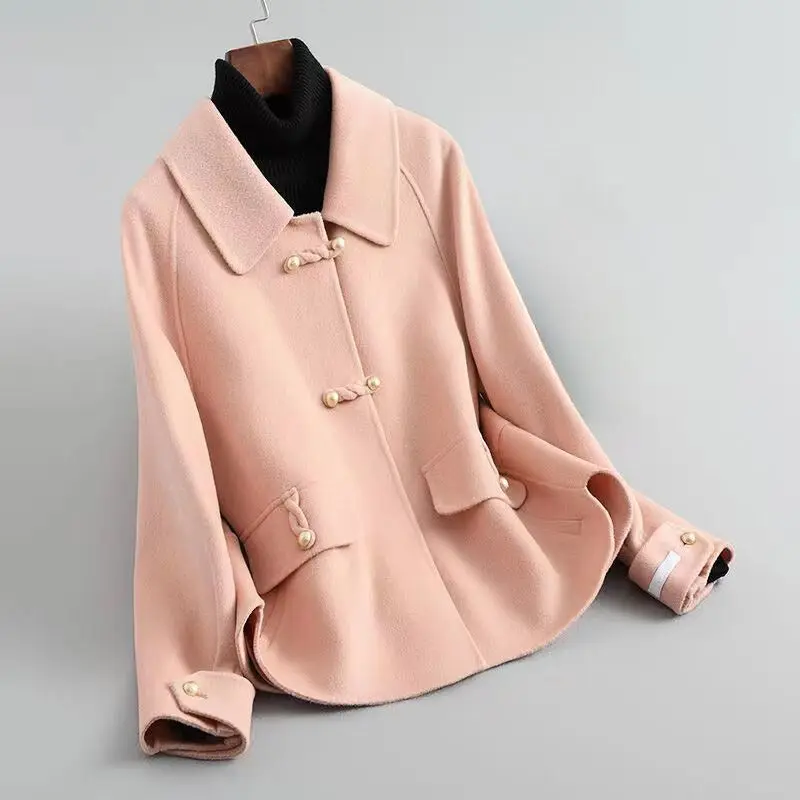 Elegant Pearl Button Coat for Women – Chic & Timeless Style - Image 3