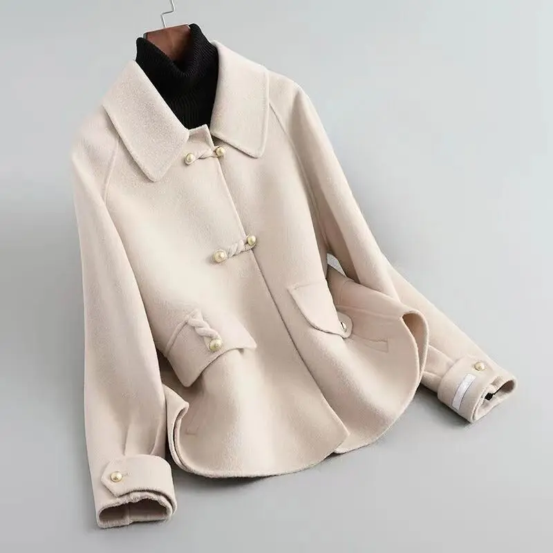 Elegant Pearl Button Coat for Women – Chic & Timeless Style - Image 4