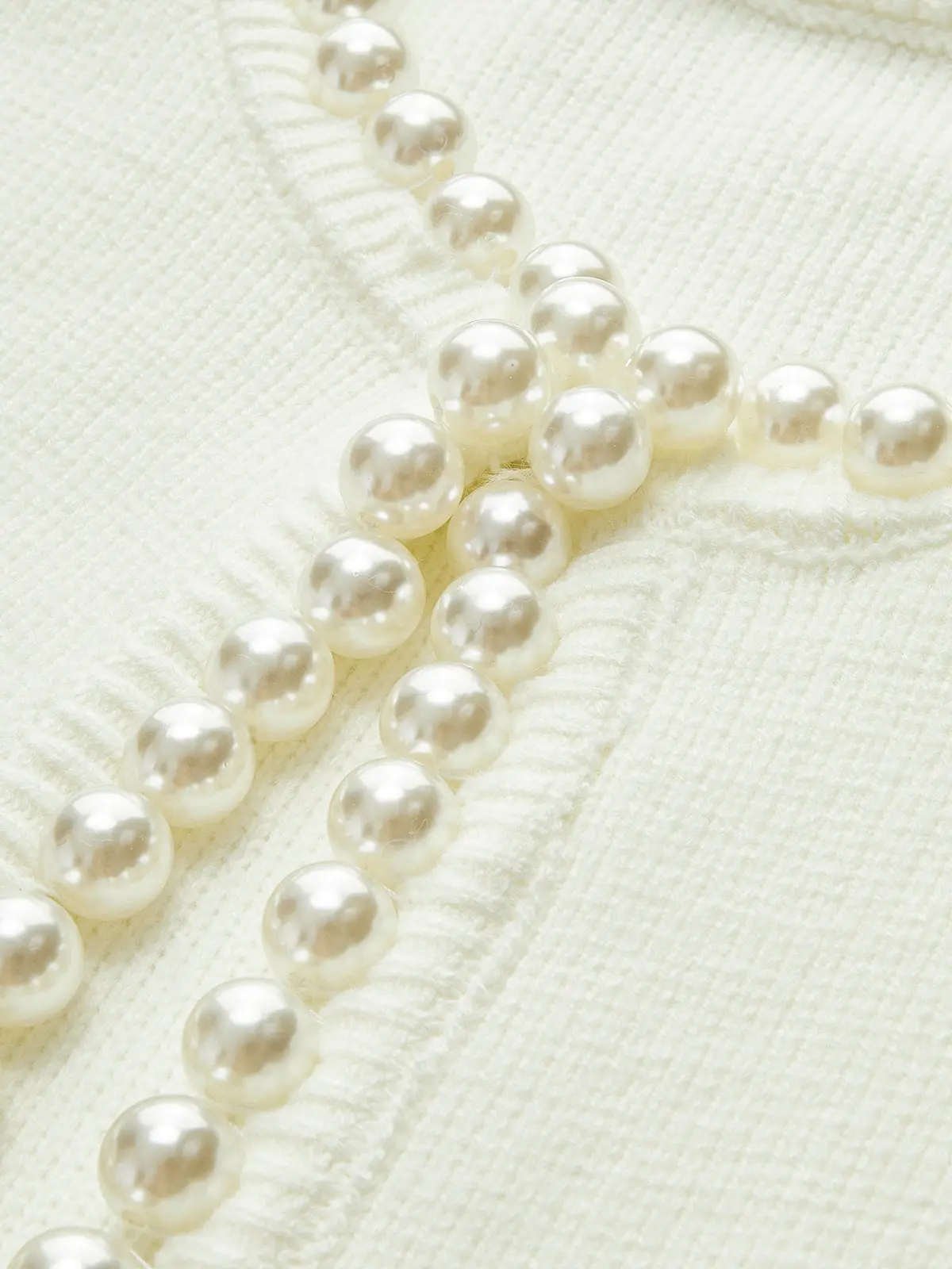 Elegant Pearl Trim Cardigan for Women – Stylish & Versatile Layering Piece - Image 9