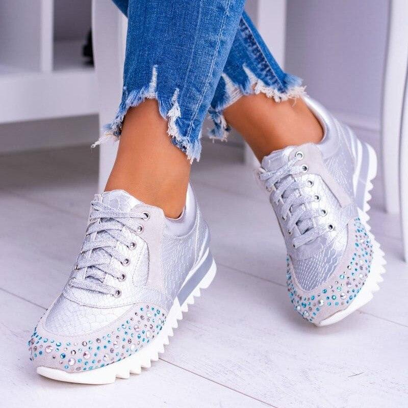 Embossed Fashion Sneakers for Women – Chic & Comfortable Style - Image 4