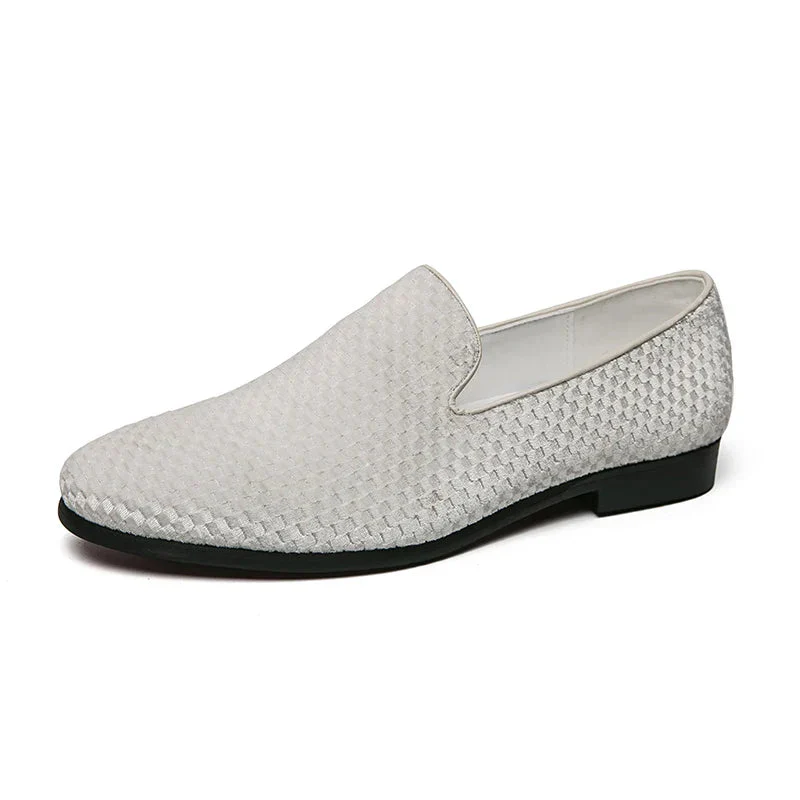 Embossed Geometric Slip-On Loafers for Men – Stylish & Ornate Design - Image 10