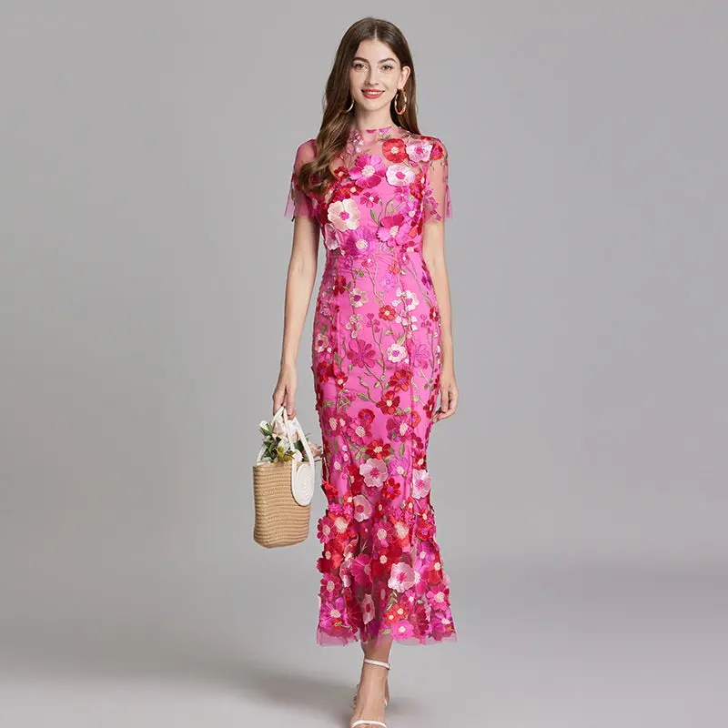 Embroidered White Maxi Dress for Women – Elegant & Flowing Design - Image 10