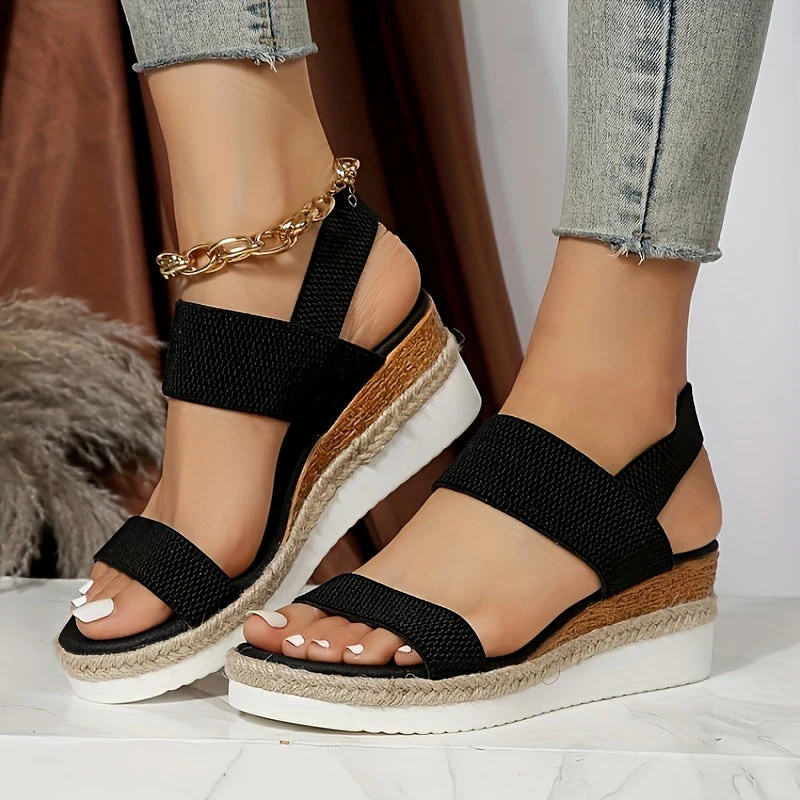 Espadrille Wedge Sandals for Women – Stylish & Supportive