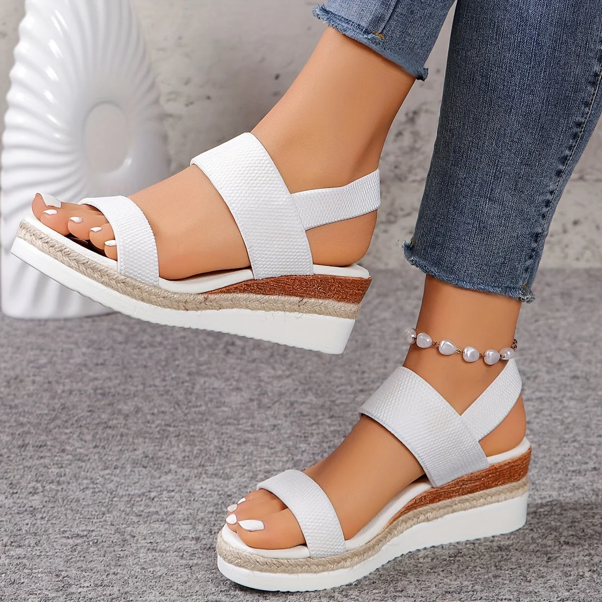 Espadrille Wedge Sandals for Women – Stylish & Supportive - Image 8