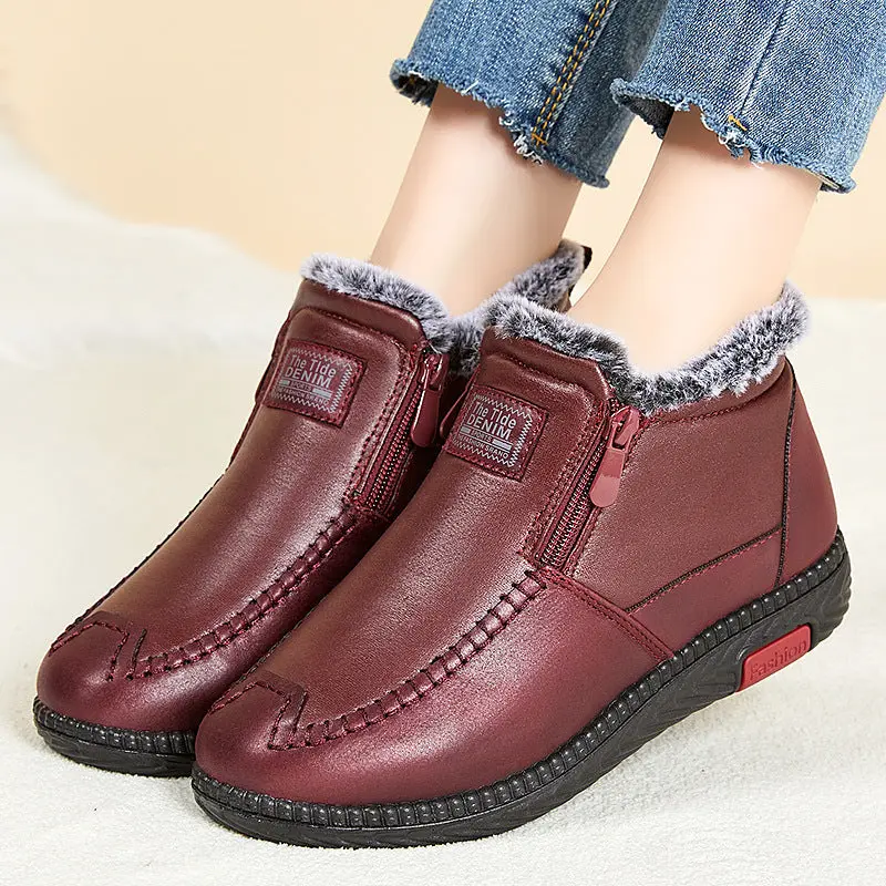 Faux Fur Ankle Boots for Women – Stylish & Warm - Image 2