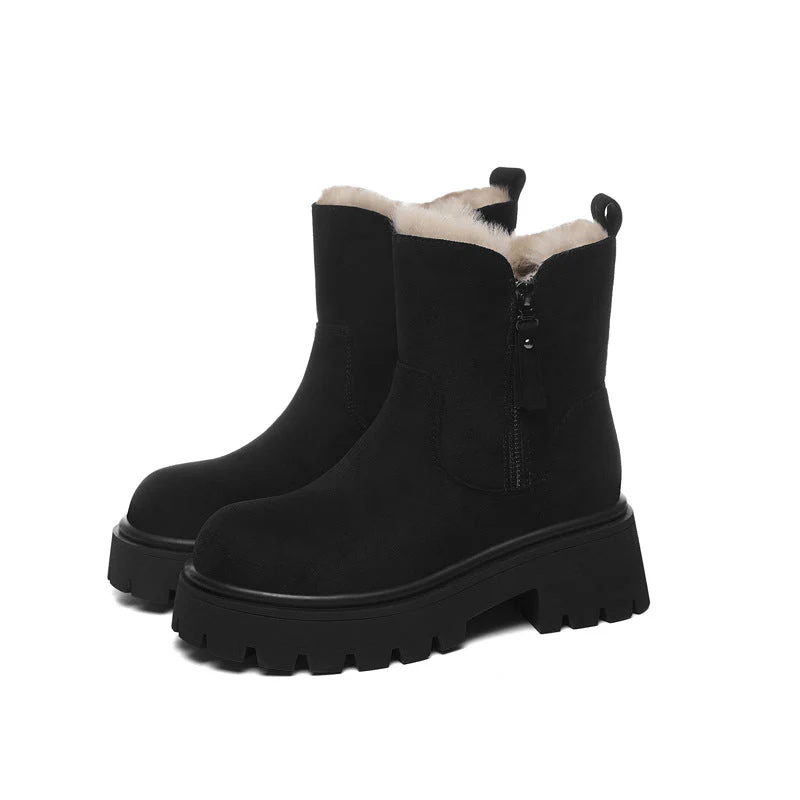 Faux Fur Lined Ankle Boots for Women – Cozy & Stylish - Image 5