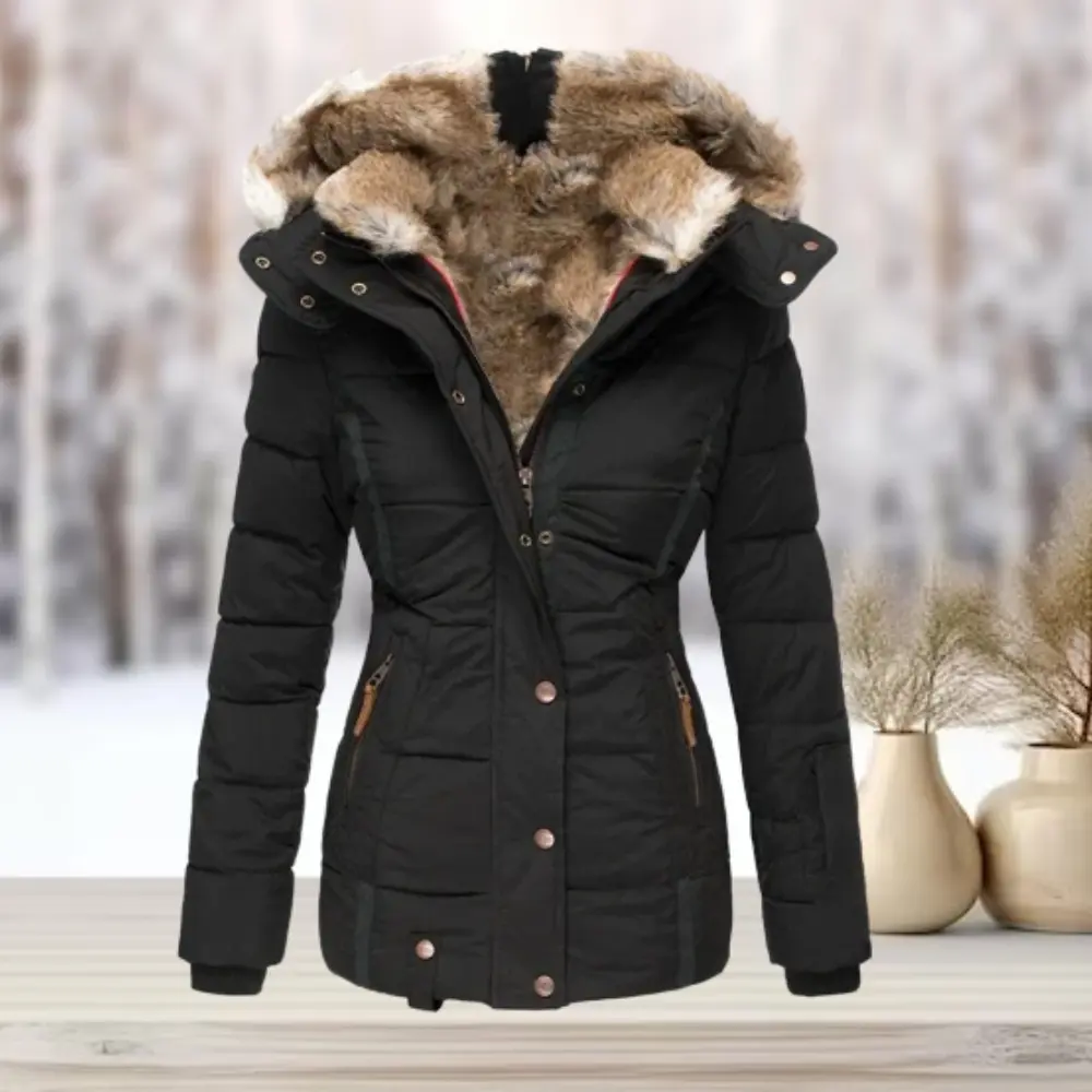 Fitted Down Puffer Jacket for Women – Warm & Stylish Winter Coat - Image 3