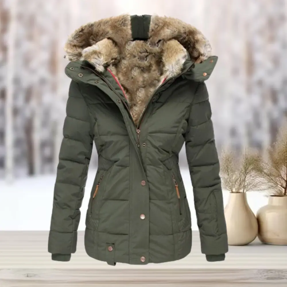 Fitted Down Puffer Jacket for Women – Warm & Stylish Winter Coat - Image 4