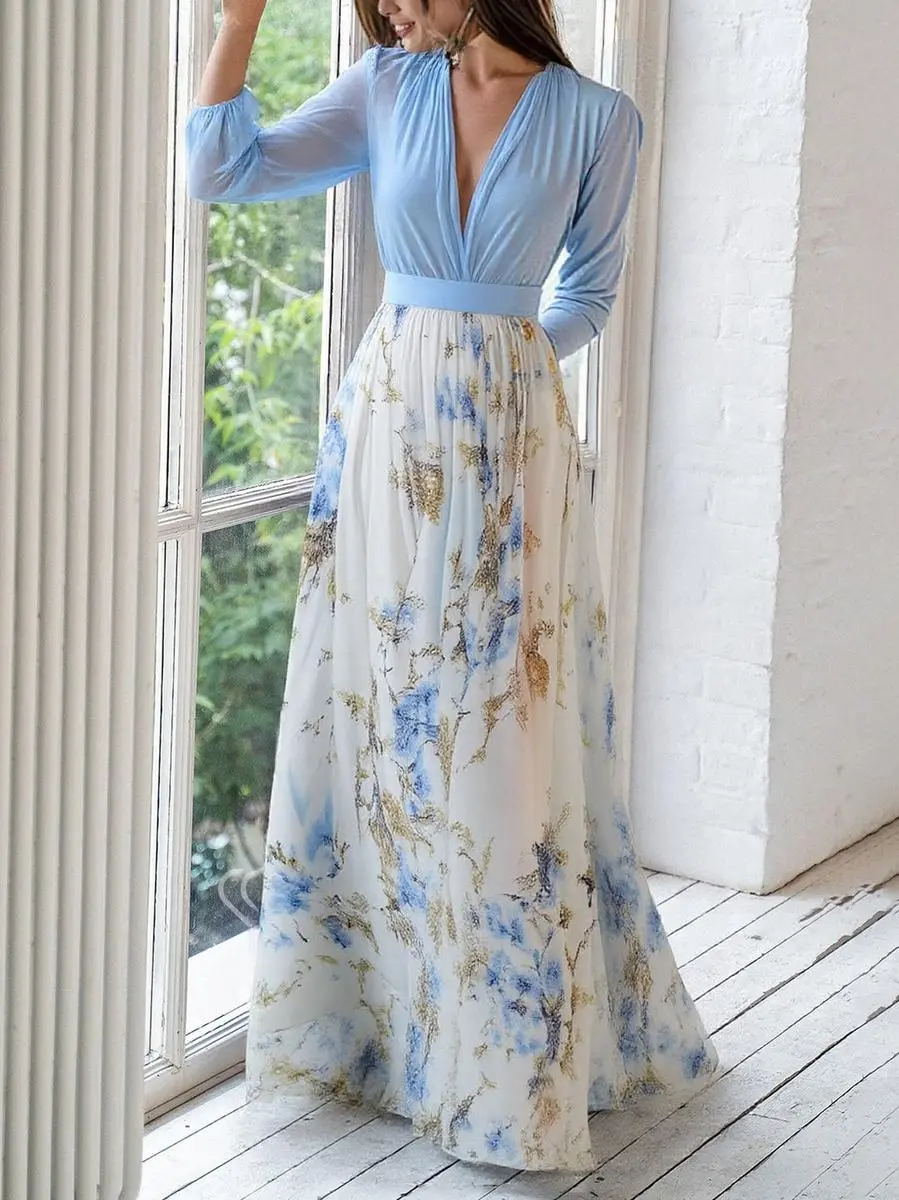 Floral Maxi Dress for Women – Effortless Elegance & Flattering Fit - Image 3