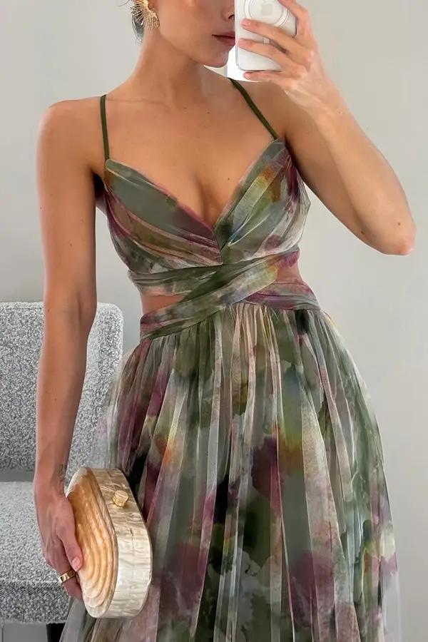 Floral Maxi Dress for Women – Elegant & Airy Summer Wedding Guest Attire - Image 9