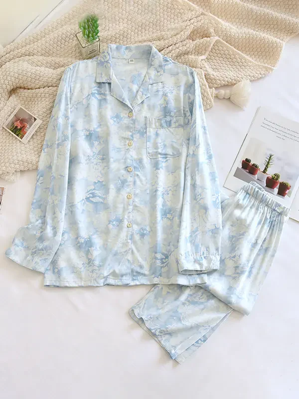 Floral Pyjama Set for Women – Elegant & Comfortable Loungewear - Image 4