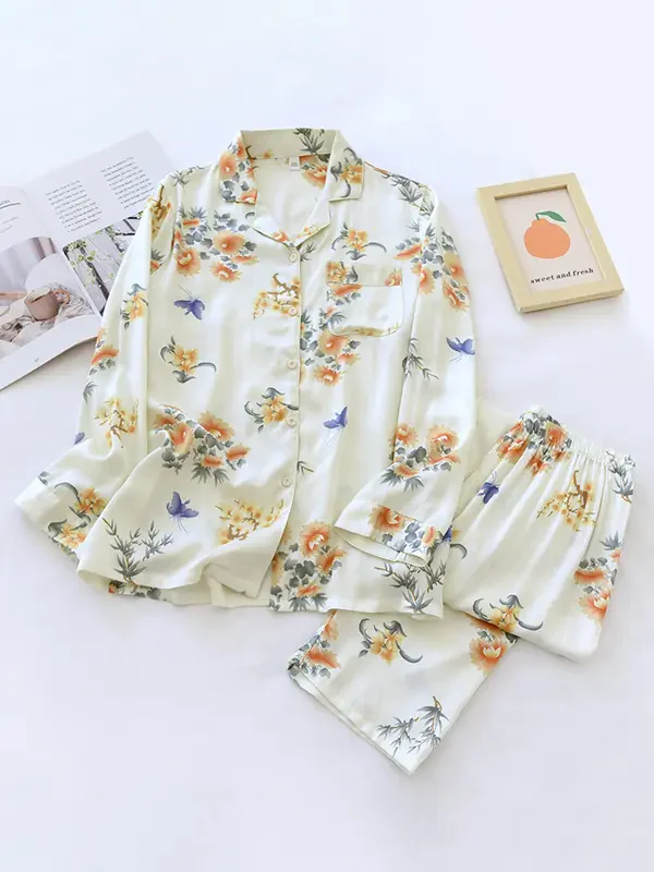Floral Pyjama Set for Women – Elegant & Comfortable Loungewear - Image 6
