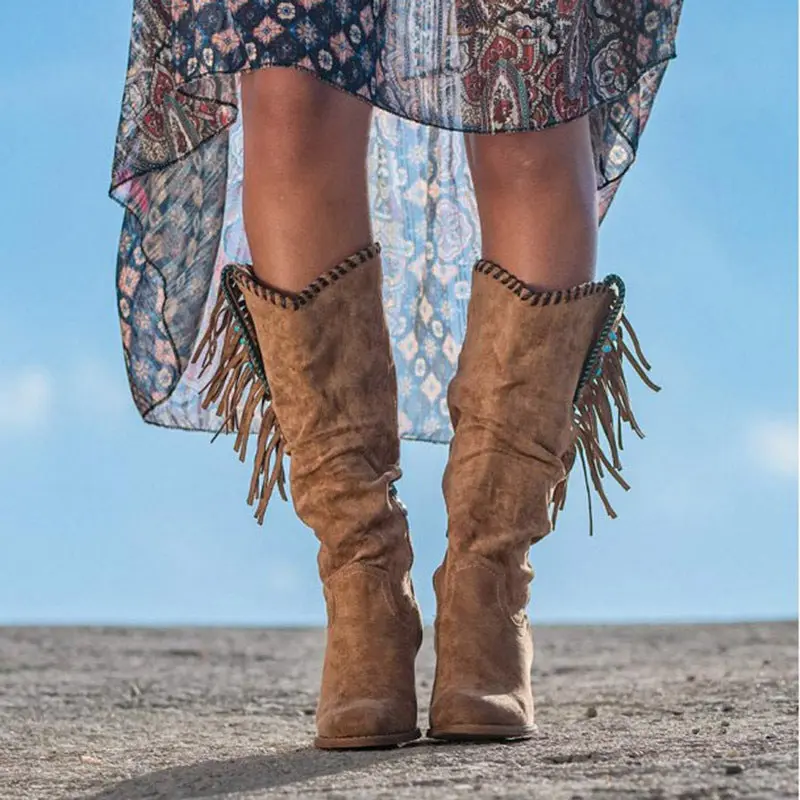 Fringe High Boots for Women – Elegant & Unique Style - Image 2