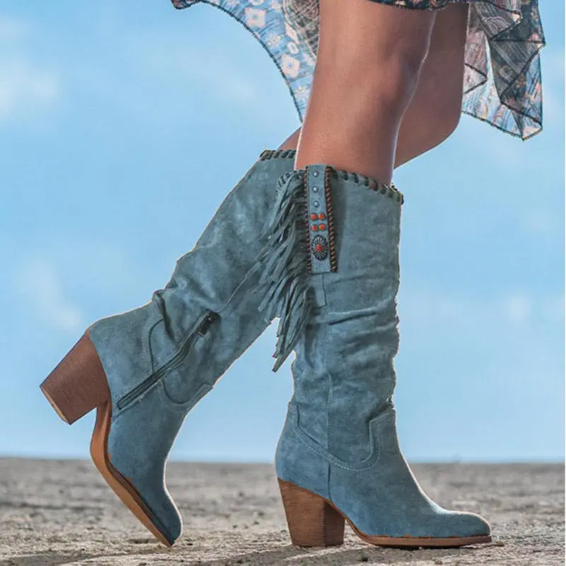 Fringe High Boots for Women – Elegant & Unique Style - Image 3