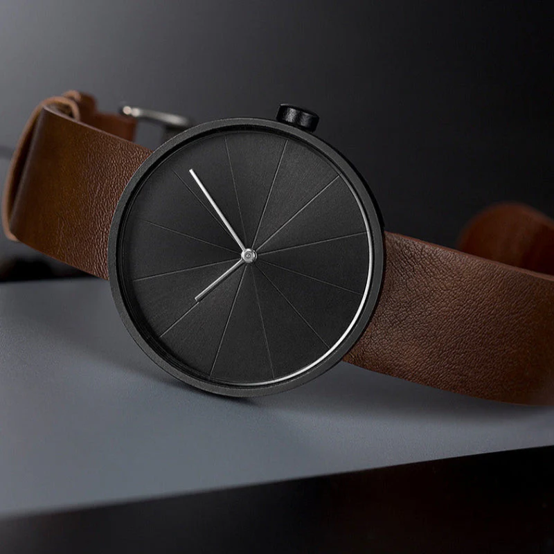 Geometric Round Case Wristwatch for Men – Minimalist Timeless Style - Image 2