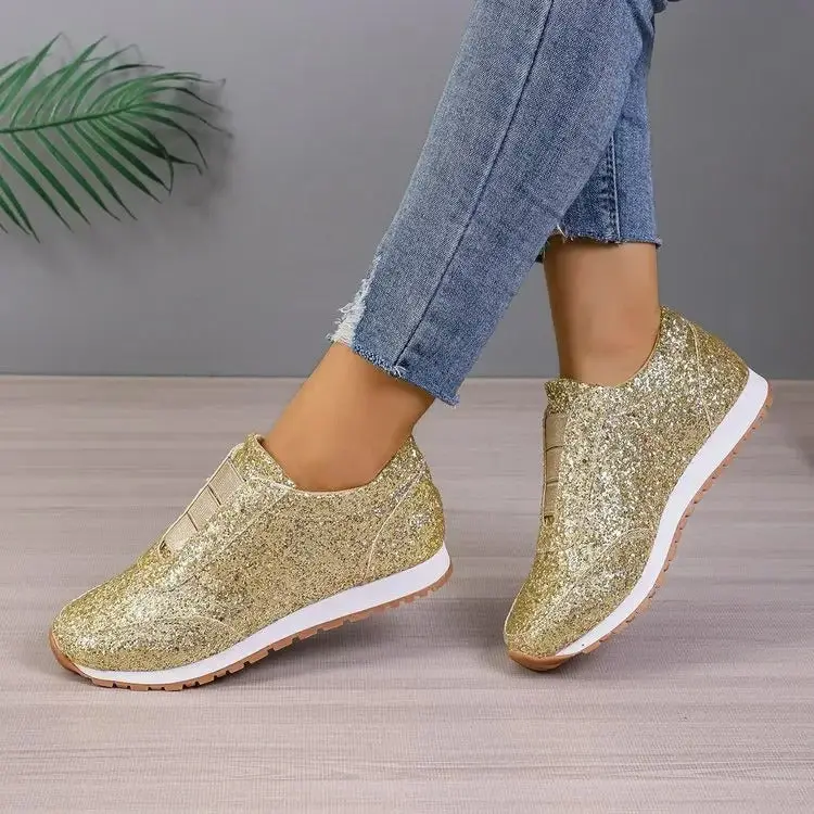 Glitter Slip-On Sneakers for Women – Stylish & Comfortable - Image 2