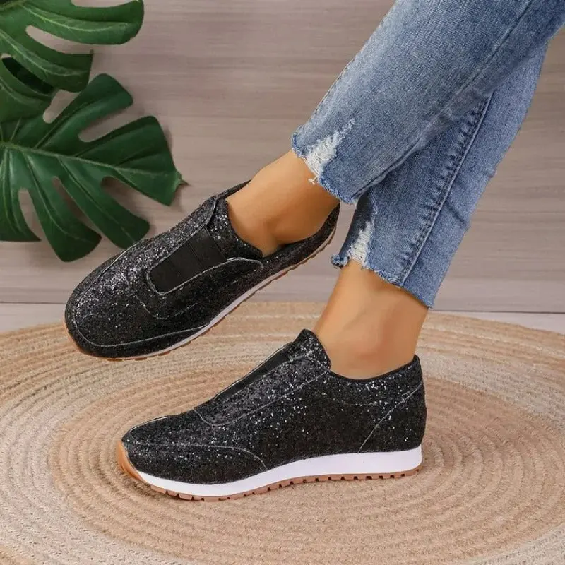 Glitter Slip-On Sneakers for Women – Stylish & Comfortable - Image 3