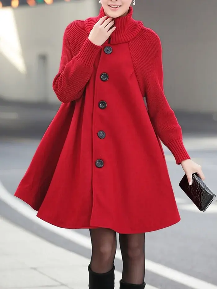 High Neck Warm Trench Coat for Women – Elegant & Versatile Style - Image 10
