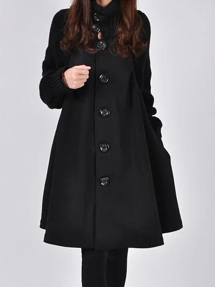 High Neck Warm Trench Coat for Women – Elegant & Versatile Style - Image 7