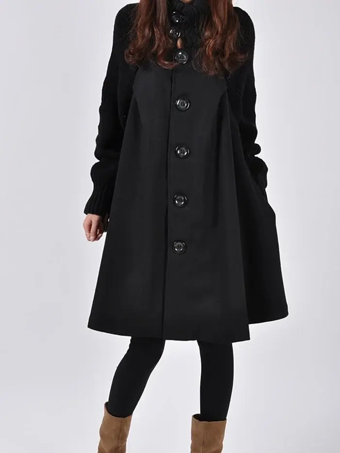 High Neck Warm Trench Coat for Women – Elegant & Versatile Style - Image 8