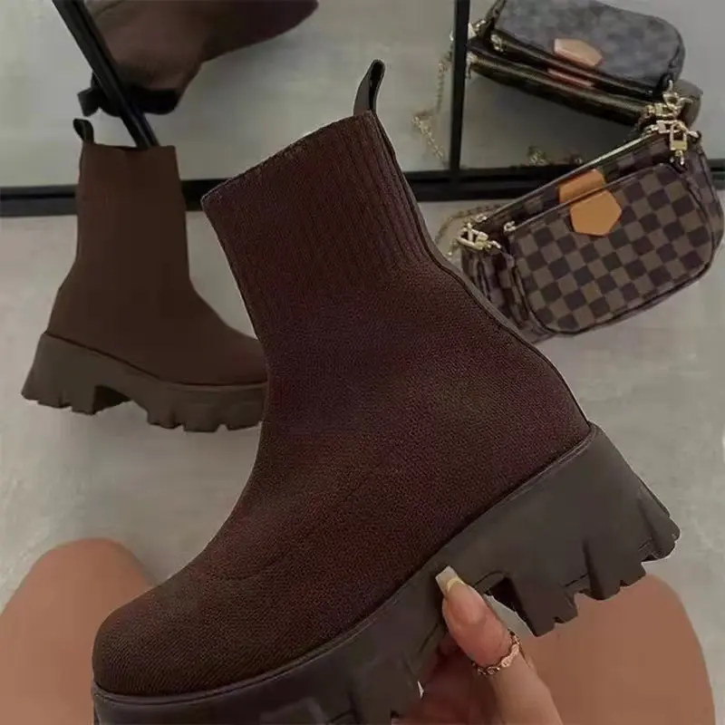 High-Top Sock Boots for Women – Stylish & Comfortable - Image 5