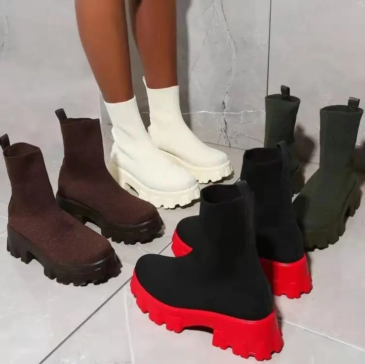High-Top Sock Boots for Women – Stylish & Comfortable - Image 6