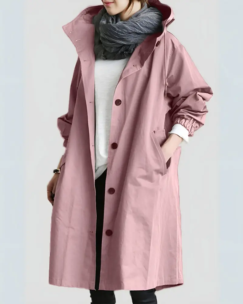 Hooded Trench Coat for Women – Stylish, Lightweight and Warm - Image 7