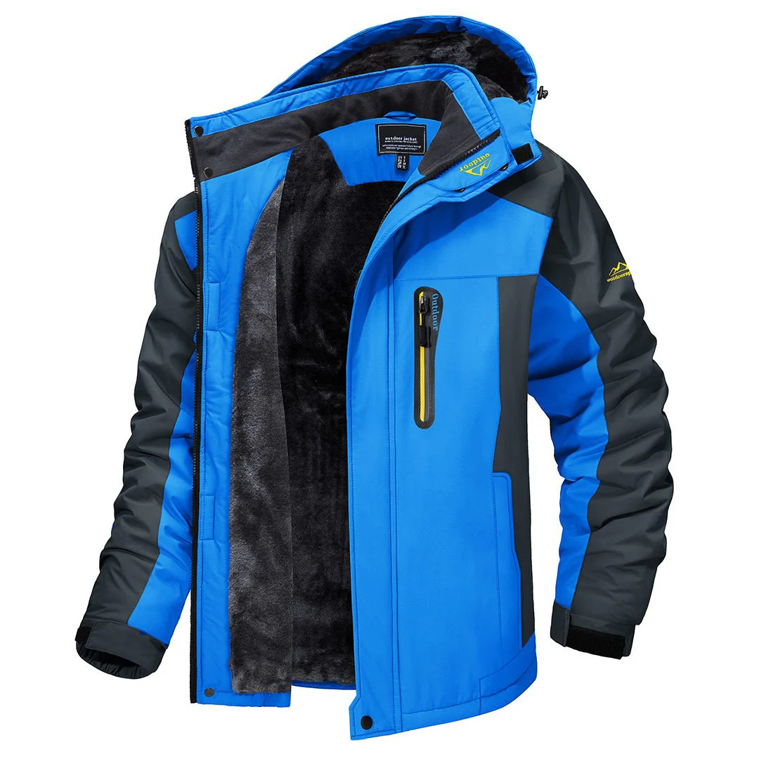 Hooded Lined Outdoor Jacket for Men – Warmth & Durable Comfort - Image 3