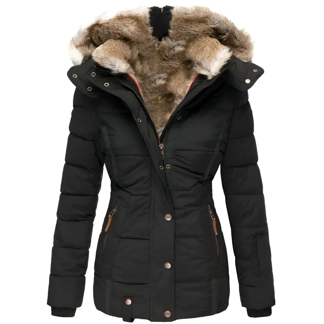 Hooded Puffer Jacket for Women – Stylish & Insulating