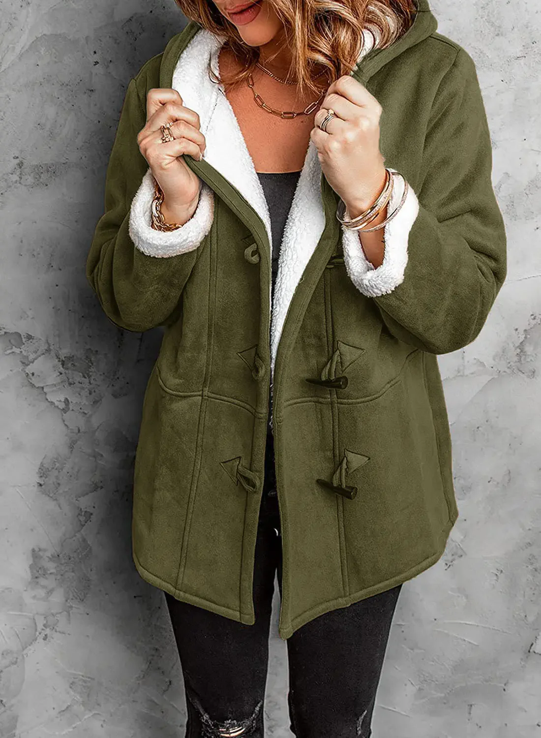 Hooded Toggle Winter Coat for Women – Cozy & Stylish Outerwear - Image 5