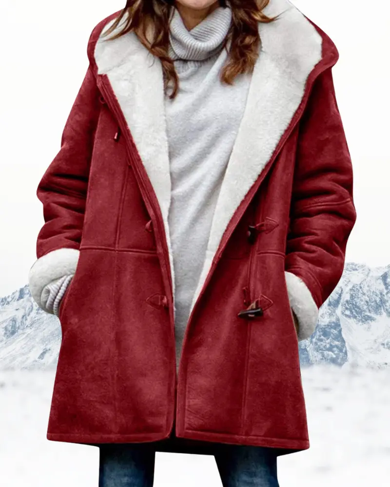 Hooded Warm Coat for Women – Stylish & Comfort Winter Jacket - Image 4