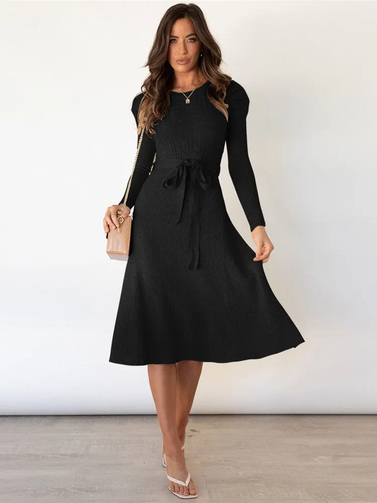 Knitted Midi Dress for Women – Cozy & Chic Style - Image 2