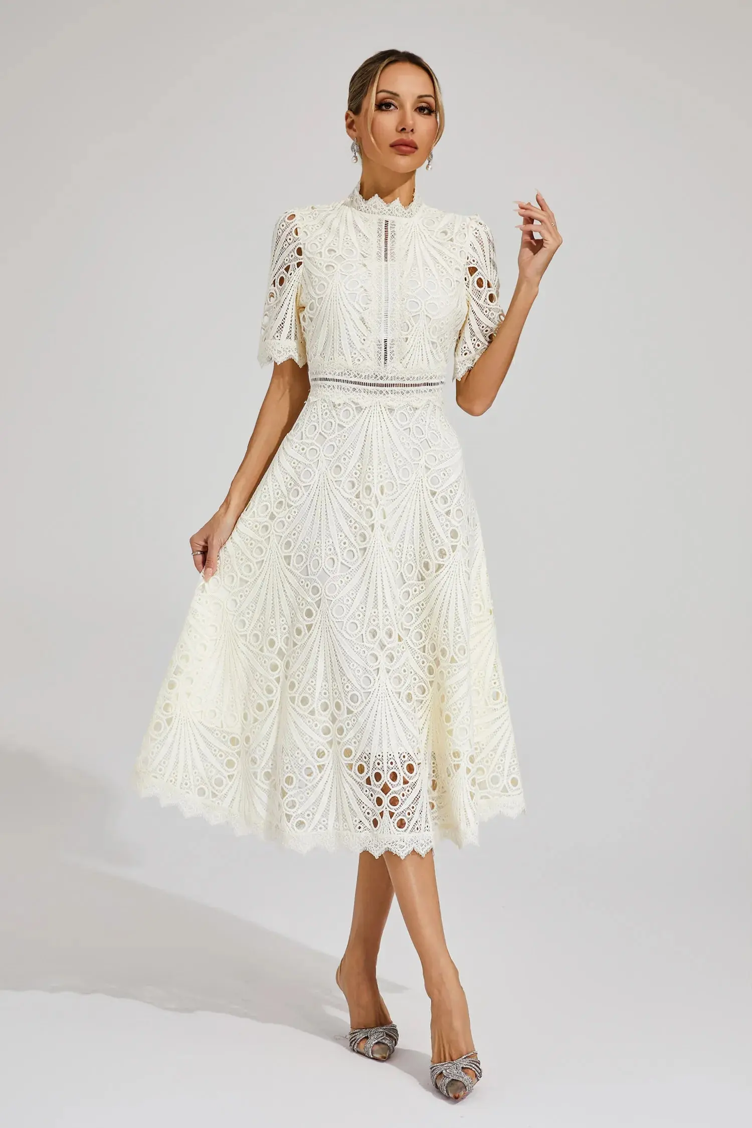 Lace Midi Dress for Women – Effortlessly Elegant & Timeless - Image 10