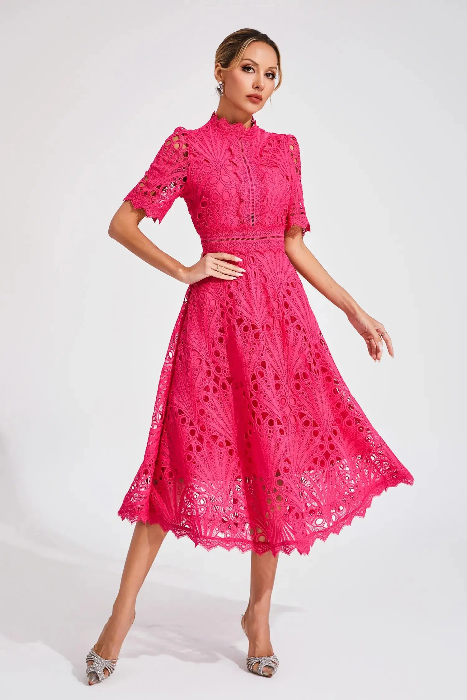Lace Midi Dress for Women – Effortlessly Elegant & Timeless - Image 5