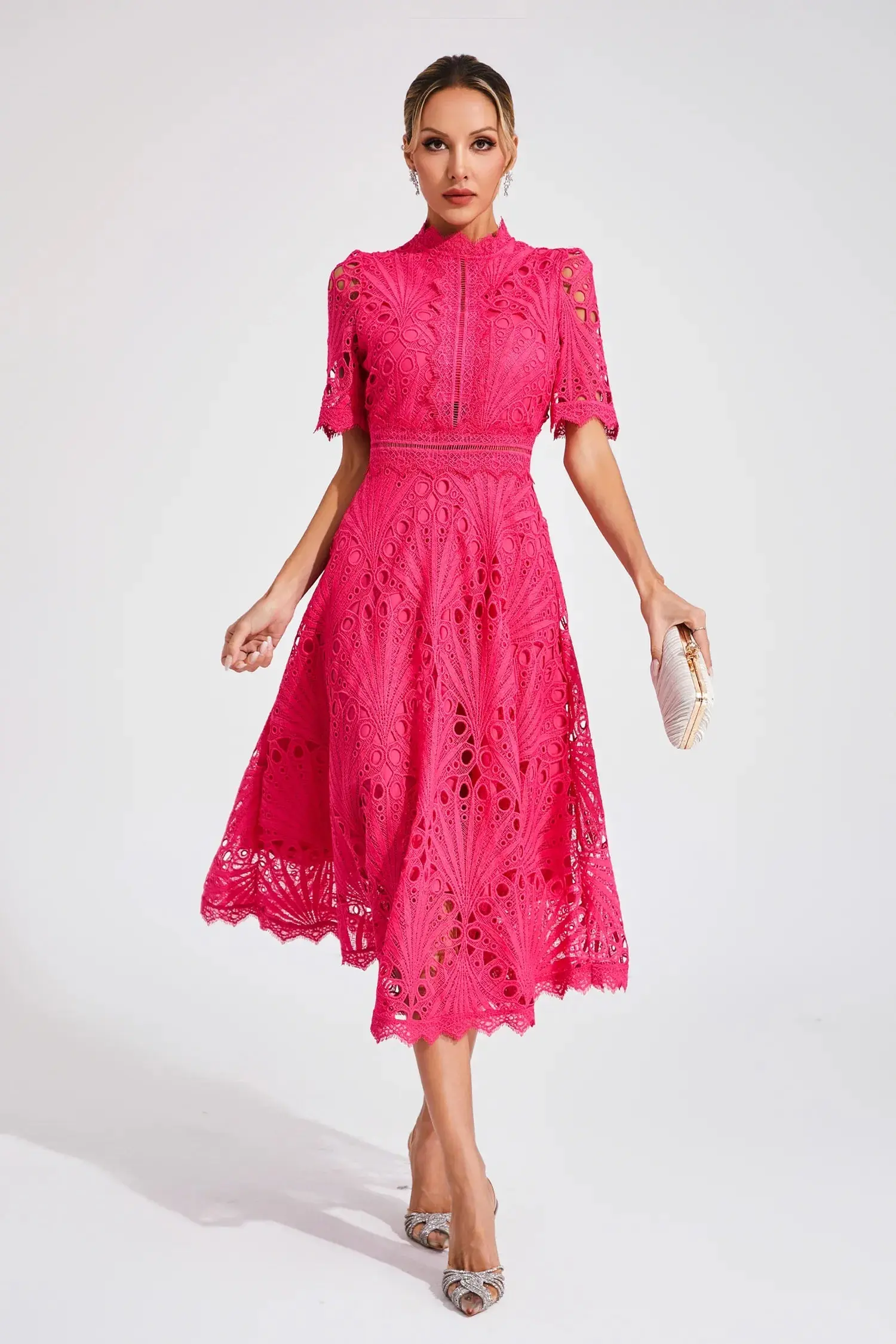 Lace Midi Dress for Women – Effortlessly Elegant & Timeless - Image 6