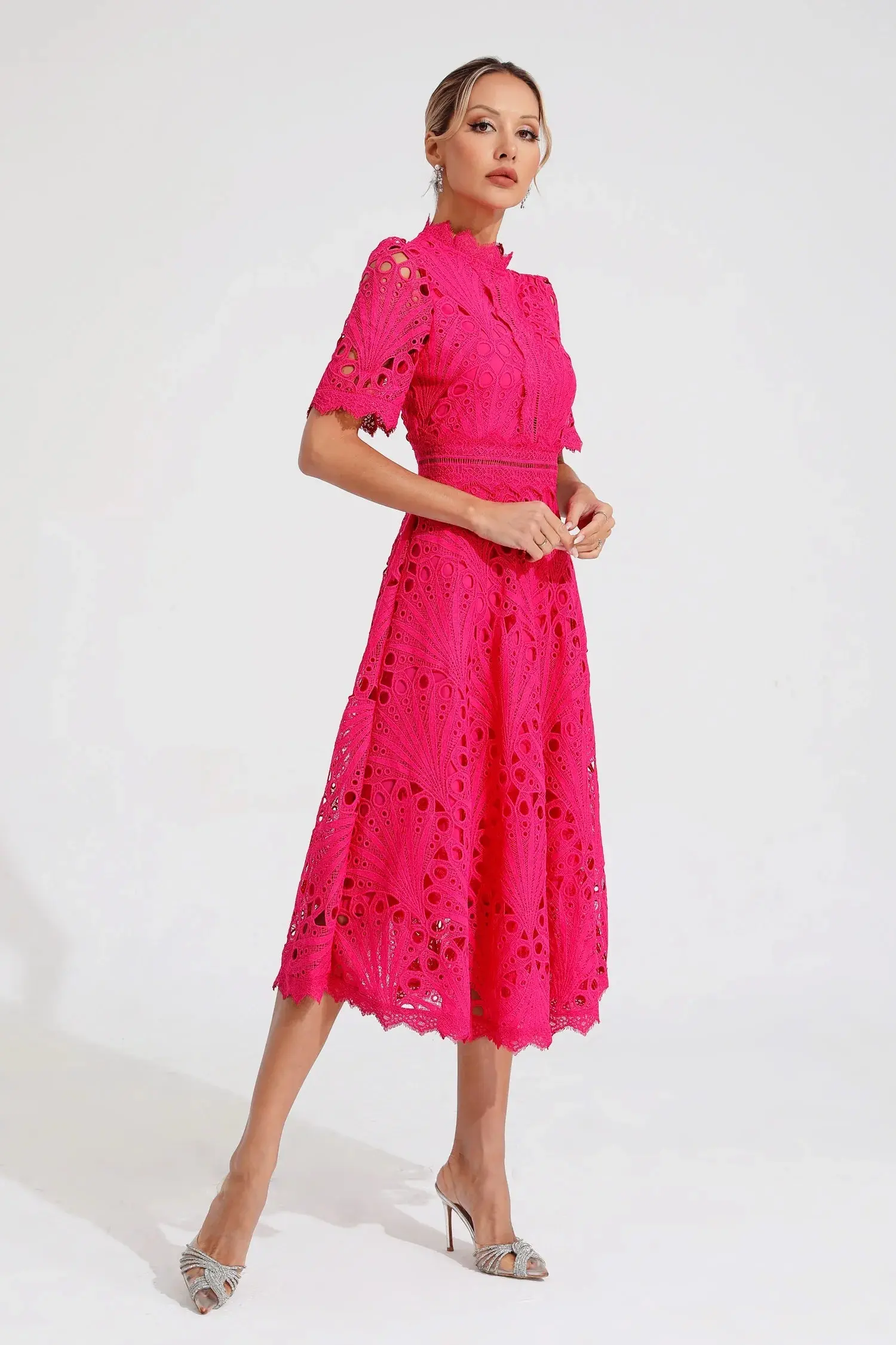 Lace Midi Dress for Women – Effortlessly Elegant & Timeless - Image 7