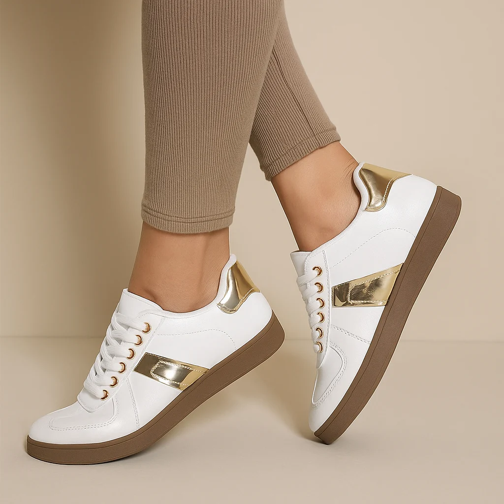 Lace-Up Low-Top Sneakers for Women – Stylish Design - Image 2