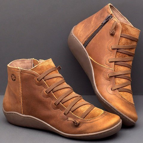 Lace-Up Orthopedic Ankle Boots for Women – Supportive & Comfortable Design - Image 2