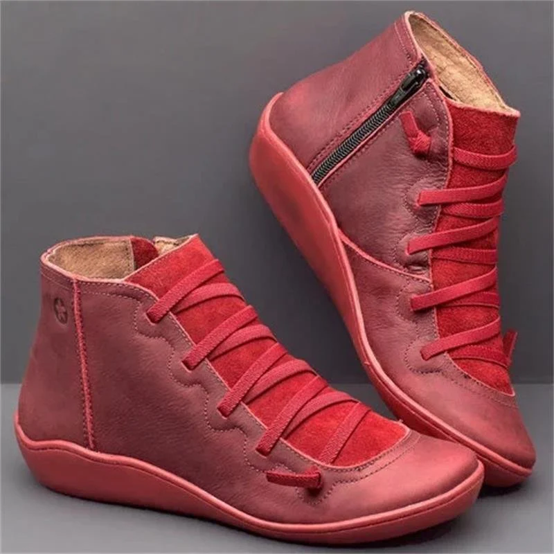 Lace-Up Orthopedic Ankle Boots for Women – Supportive & Comfortable Design - Image 4