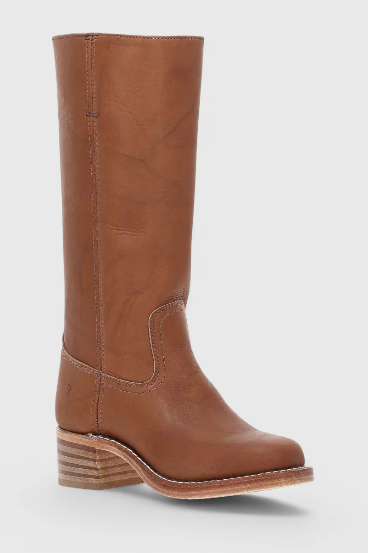 Leather Square Toe Knee-High Boots for Women – Stylish & Comfortable Design - Image 10