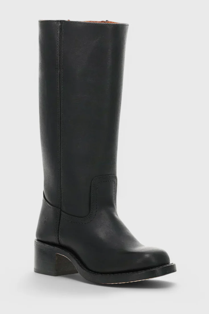 Leather Square Toe Knee-High Boots for Women – Stylish & Comfortable Design - Image 12