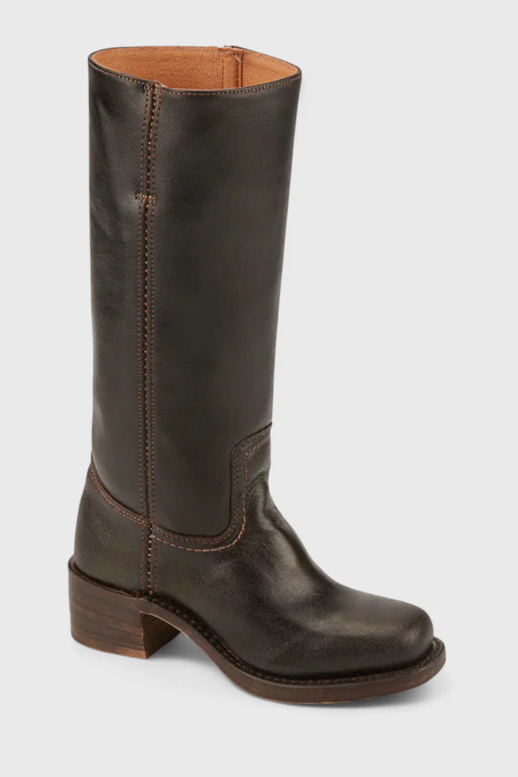 Leather Square Toe Knee-High Boots for Women – Stylish & Comfortable Design - Image 17