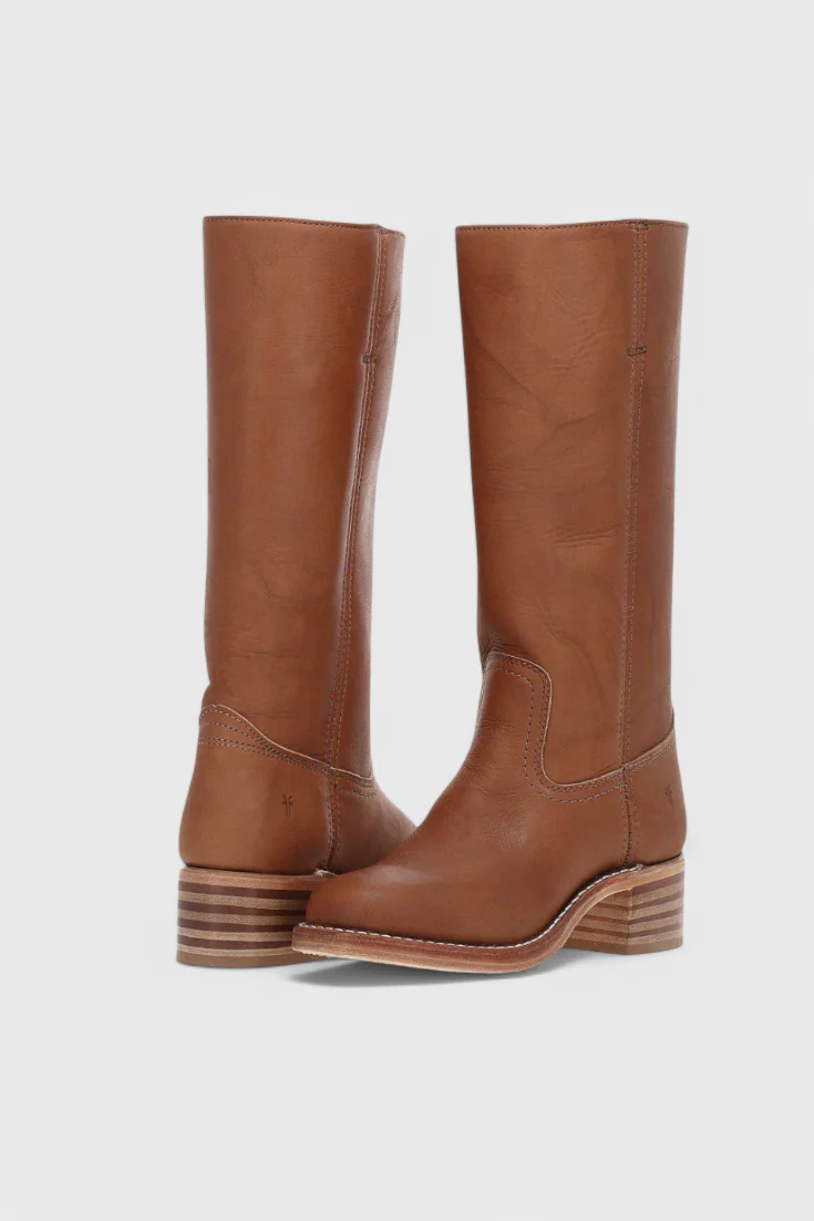 Leather Square Toe Knee-High Boots for Women – Stylish & Comfortable Design - Image 3