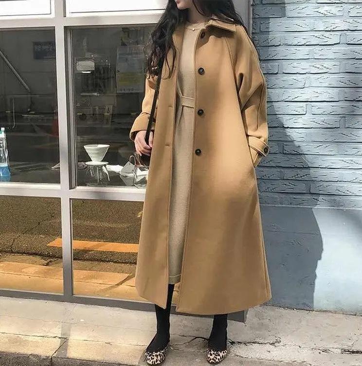Long Belted Trench Coat for Women – Timeless Elegance & Warmth