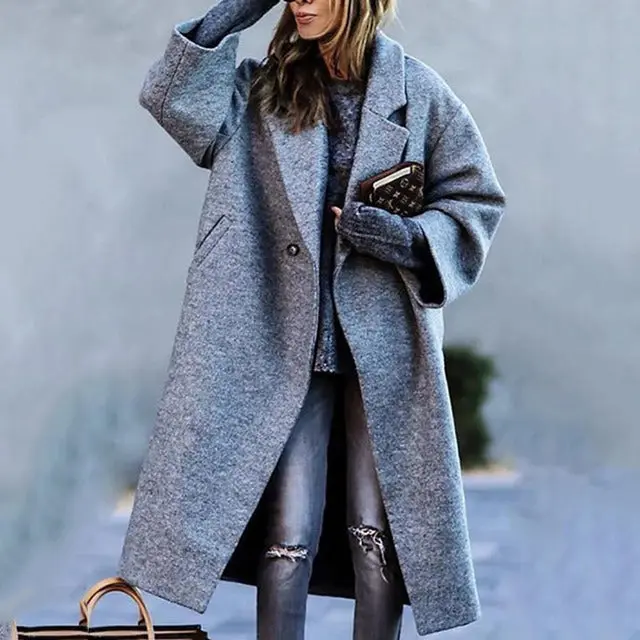 Long Stylish Trench Coat for Women – Warm, Comfortable Winter Fit - Image 3