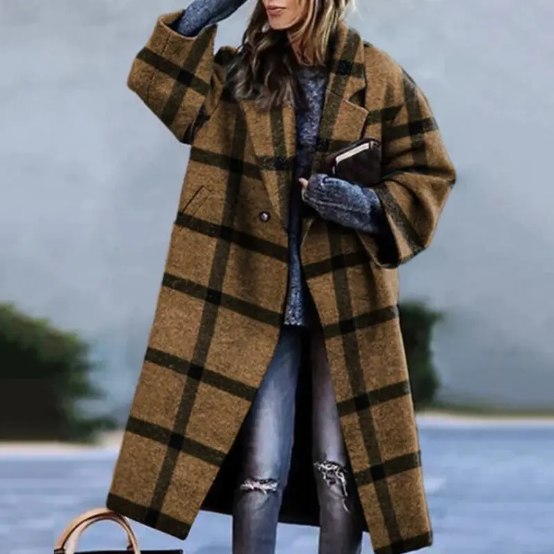 Long Stylish Trench Coat for Women – Warm, Comfortable Winter Fit - Image 6