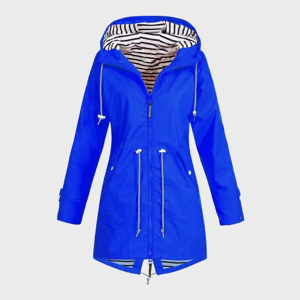 Long Waterproof Rain Jacket for Women – Stylish & Functional Rain Coat - Image 5