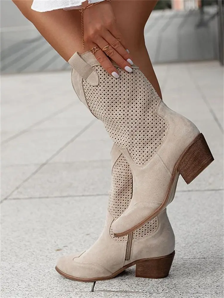 Medium Heel Cowboy Boots for Women – Stylish & Versatile - Image 5
